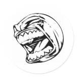 Screaming Baseball stickers