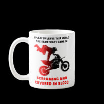 Screaming Blood Dirt Bike Motocross Mug