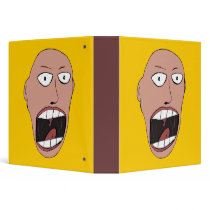 Screaming Face Vinyl Binders