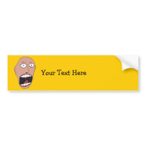Screaming Face Bumper Stickers