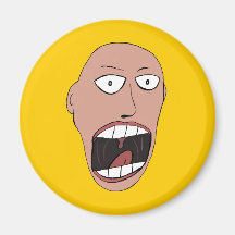 Screaming Face Fridge Magnet