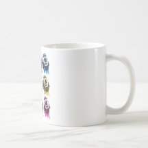 Screaming faces mugs