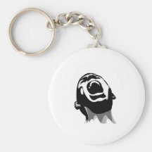 Screaming for help keychain