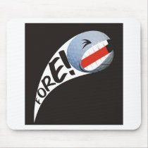 Screaming Golf Ball Mousepad