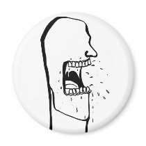 Screaming Head magnets by boon1198 Screaming Head magnets