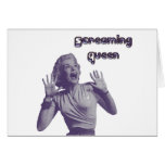 Screaming Queen Greeting Card