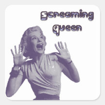 Screaming Queen Stickers