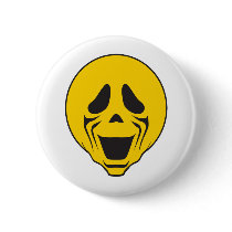 Screaming Scream Smiley Face buttons by doonidesigns Screaming Scream Smiley Face buttons
