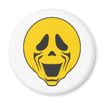 Screaming Scream Smiley Face magnets by doonidesigns Screaming Scream Smiley Face magnets