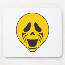 Screaming Scream Smiley Face mousepads by doonidesigns Screaming Scream Smiley Face mousepads