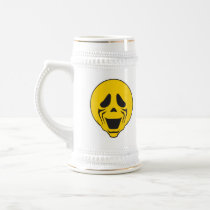 Screaming Scream Smiley Face mugs
