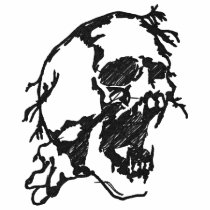 Screaming Skull Embroidered Shirt embroidered shirts by fathersdaytshirts Screaming Skull Embroidered Shirt embroidered shirts