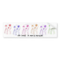Screaming Squid Parade Bumper Sticker bumper stickers