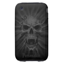 Screaming Vampire Skull iPhone 3 Case