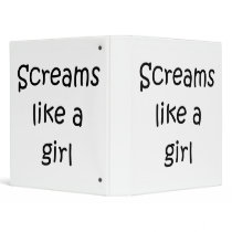 Screams Like A Girl Binder