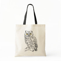 Screech Owl Canvas Bag