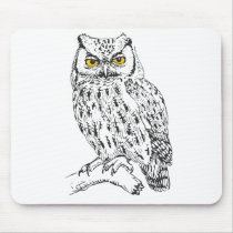 Screech Owl Mousepads