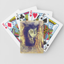 SCREECH OWL Playing Cards
