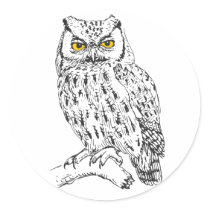 Screech Owl Sticker