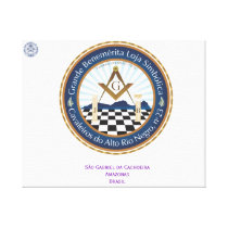 Screen with Logo Freemason CARN Stretched Canvas Print