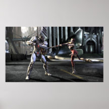Screenshot: Cyborg vs Harley Poster