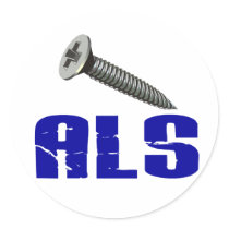 SCREW ALS 1 ROUND STICKERS