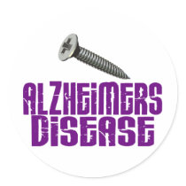 SCREW Alzheimer's Disease 1 Round Sticker