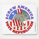Screw America Vote GOP Mousepad