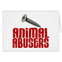 SCREW Animal Abusers 1 cards
