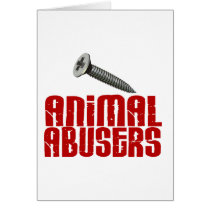 SCREW Animal Abusers 1 cards