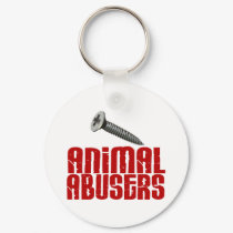 SCREW Animal Abusers 1 keychains