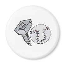 Screw Ball magnets by sportydesigns Screw Ball magnets