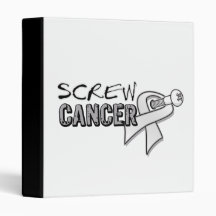 Screw Bone Cancer 3 Ring Binders