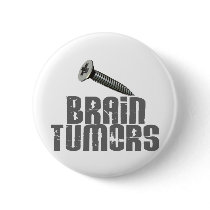 SCREW Brain Tumors 1 buttons by awarenessgifts SCREW Brain Tumors 1 buttons