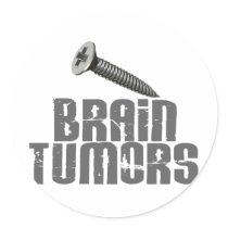 SCREW Brain Tumors 1 stickers by awarenessgifts SCREW Brain Tumors 1 stickers