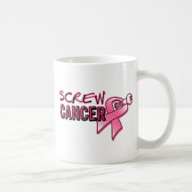 Screw Breast Cancer Coffee Mugs