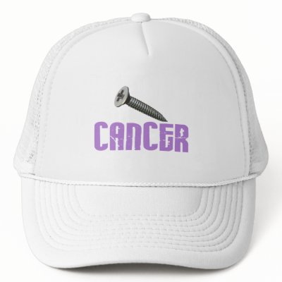 SCREW Cancer 1 Mesh Hats by awarenessgifts