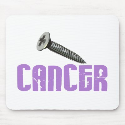 SCREW Cancer 1 Mouse Pads by awarenessgifts