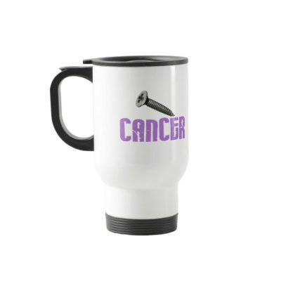 SCREW Cancer 1 Mugs by awarenessgifts