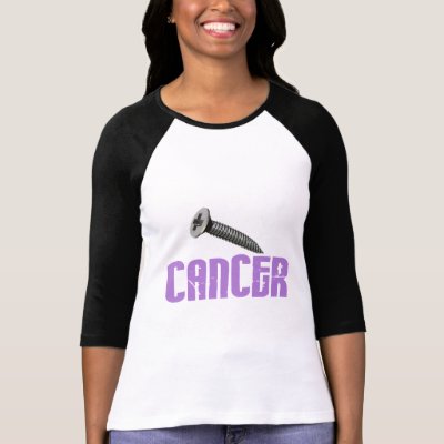 SCREW Cancer 1 Tshirt by awarenessgifts