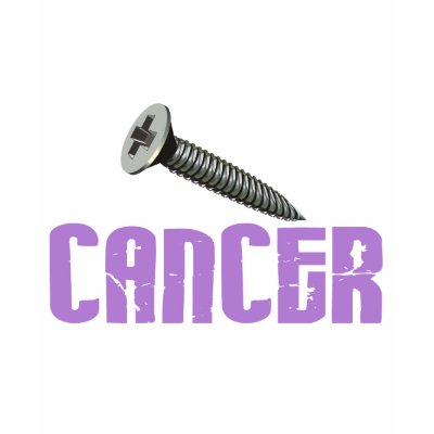 SCREW Cancer 1 Tshirts by awarenessgifts