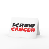 Screw Cancer Greeting Card