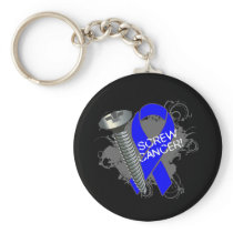 Screw Cancer - Grunge Anal Cancer Key Chains
