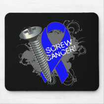 Screw Cancer - Grunge Anal Cancer Mousepads