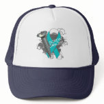 Screw Cancer - Grunge Cervical Cancer hats