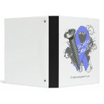 Screw Cancer - Grunge Esophageal Cancer 3 Ring Binders