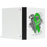 Screw Cancer - Grunge Green Kidney Cancer Vinyl Binder