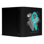 Screw Cancer - Grunge Gynecology Cancer Vinyl Binders