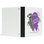 Screw Cancer - Grunge Leiomyosarcoma 3 Ring Binders