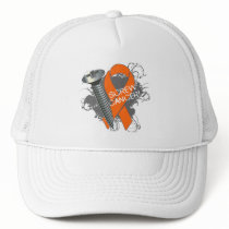 Screw Cancer - Grunge Leukemia Trucker Hat